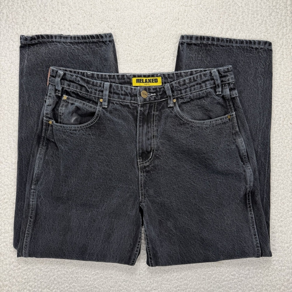 Butter Goods Relaxed Jeans Men's 32 (Actual 33x29)‎ Black Streetwear Skate